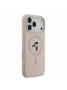 Karl Lagerfeld Karl Lagerfeld Liquid Silicone Karl and Choupette MagSafe Zadnji Ovitek za iPhone 17 Pro Max Pink