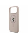 Karl Lagerfeld Karl Lagerfeld Liquid Silicone Karl and Choupette MagSafe Zadnji Ovitek za iPhone 17 Pro Max Pink