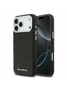 Karl Lagerfeld Karl Lagerfeld Grained PU Repeated Logo MagSafe Zadnji Ovitek za iPhone 17 Pro Max Black