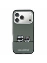 Karl Lagerfeld Karl Lagerfeld IML K&CH Heads Logo MagSafe Zadnji Ovitek za iPhone 17 Pro Max Black