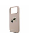 Karl Lagerfeld Karl Lagerfeld Liquid Silicone Double Heads MagSafe Zadnji Ovitek za iPhone 17 Pro Max Pink