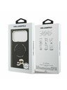 Karl Lagerfeld Karl Lagerfeld PU Karl and Choupette Heads Pins MagSafe Zadnji Ovitek za iPhone 17 Pro Max Black