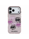 Karl Lagerfeld Karl Lagerfeld IML Multi K&CH Heads Zadnji Ovitek za iPhone 17 Pro Max Pink