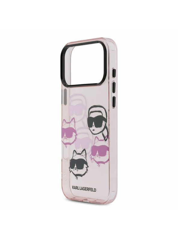 Karl Lagerfeld Karl Lagerfeld IML Multi K&CH Heads Zadnji Ovitek za iPhone 17 Pro Max Pink