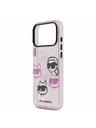 Karl Lagerfeld Karl Lagerfeld IML Multi K&CH Heads Zadnji Ovitek za iPhone 17 Pro Max Pink