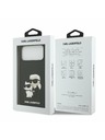 Karl Lagerfeld Karl Lagerfeld 3D Rubber Karl and Choupette Zadnji Ovitek za iPhone 17 Pro Max Black