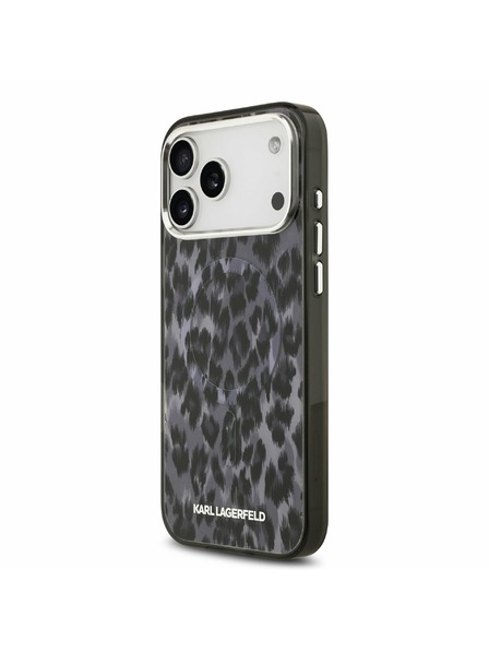 Karl Lagerfeld Karl Lagerfeld IML Leopard MagSafe Zadnji Ovitek za iPhone 17 Pro Max Grey