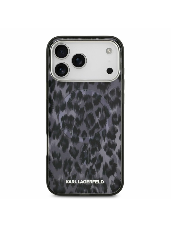 Karl Lagerfeld Karl Lagerfeld IML Leopard MagSafe Zadnji Ovitek za iPhone 17 Pro Max Grey