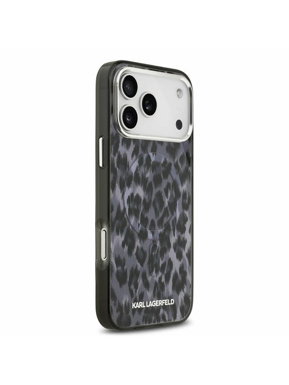 Karl Lagerfeld Karl Lagerfeld IML Leopard MagSafe Zadnji Ovitek za iPhone 17 Pro Max Grey