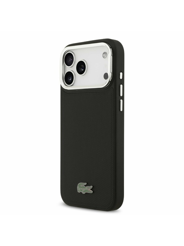 Lacoste Lacoste Iconic Petit Pique Camera Stand MagSafe Zadnji Ovitek za iPhone 17 Pro Max Black