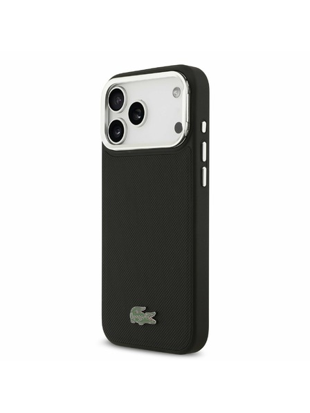 Lacoste Lacoste Iconic Petit Pique Camera Stand MagSafe Zadnji Ovitek za iPhone 17 Pro Max Black