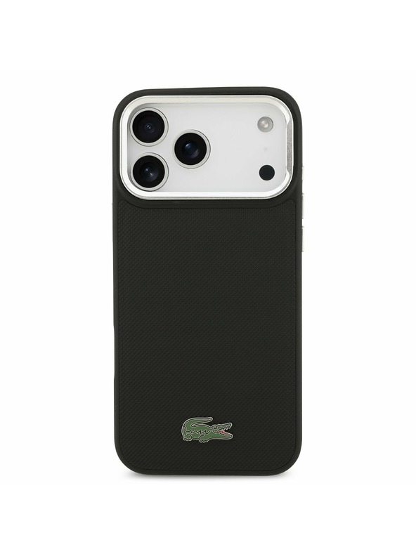 Lacoste Lacoste Iconic Petit Pique Camera Stand MagSafe Zadnji Ovitek za iPhone 17 Pro Max Black