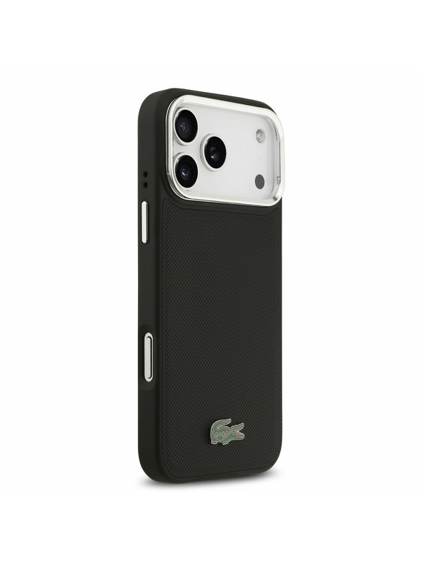 Lacoste Lacoste Iconic Petit Pique Camera Stand MagSafe Zadnji Ovitek za iPhone 17 Pro Max Black