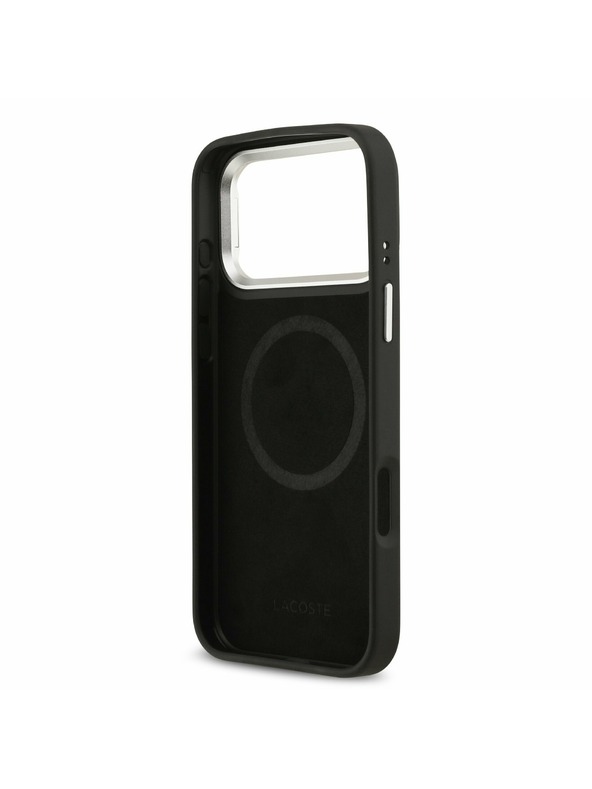 Lacoste Lacoste Iconic Petit Pique Camera Stand MagSafe Zadnji Ovitek za iPhone 17 Pro Max Black