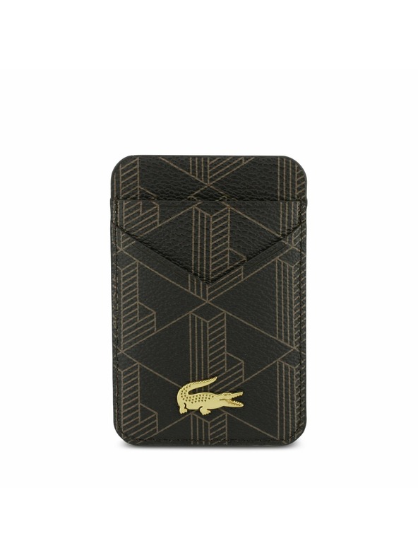 Lacoste Lacoste PVC Blend MagSafe Zadnji Ovitek + Denarnica za iPhone 17 Pro Max Brown