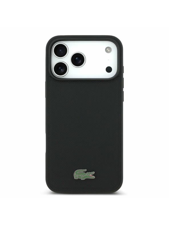 Lacoste Lacoste Iconic Petit Pique MagSafe Zadnji Ovitek + Denarnica za iPhone 17 Pro Max Black
