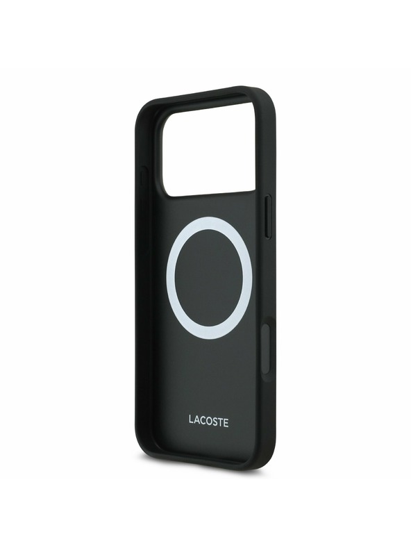 Lacoste Lacoste Iconic Petit Pique MagSafe Zadnji Ovitek + Denarnica za iPhone 17 Pro Max Black