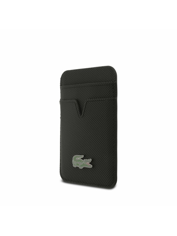 Lacoste Lacoste Iconic Petit Pique MagSafe Zadnji Ovitek + Denarnica za iPhone 17 Pro Max Black