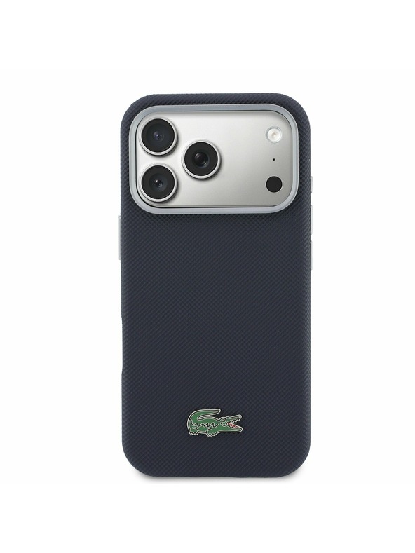Lacoste Lacoste PVC Petit Pique Semi Wrap MagSafe Ovitek za iPhone 17 Pro Max Navy