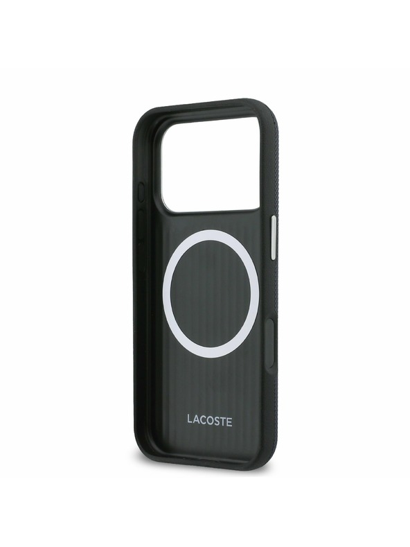 Lacoste Lacoste PVC Petit Pique Semi Wrap MagSafe Ovitek za iPhone 17 Pro Max Navy