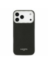 Lacoste Lacoste PU Leather Champs Elysees MagSafe Zadnji Ovitek za iPhone 17 Pro Max Black