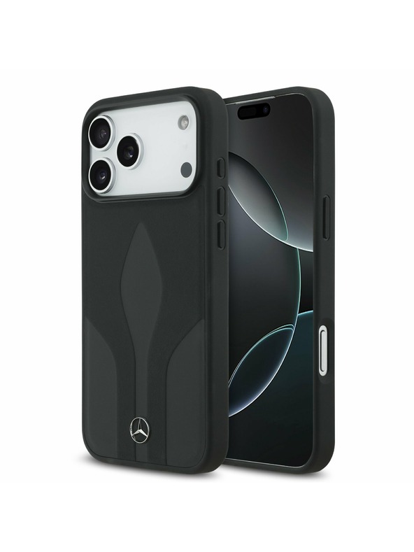 Mercedes Mercedes Leather The Move MagSafe Zadnji ovoj za iPhone 17 Pro Max Black