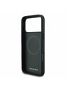 Mercedes Mercedes Leather Laurel Leaves MagSafe Zadnji ovoj za iPhone 17 Pro Max Black