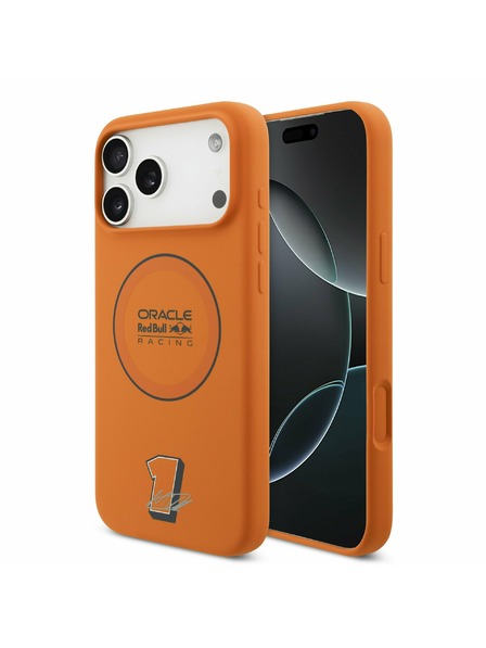 Red Bull Red Bull Silicone Blue Ring MagSafe Zadnji ovoj za iPhone 17 Pro Max Orange