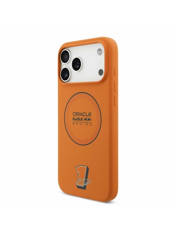 Red Bull Red Bull Silicone Blue Ring MagSafe Zadnji ovoj za iPhone 17 Pro Max Orange