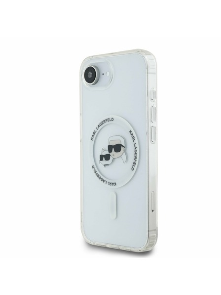 Karl Lagerfeld Karl Lagerfeld IML K&CH Heads Metal Frame MagSafe Zadnji ovoj za iPhone 16e/17e Transparent