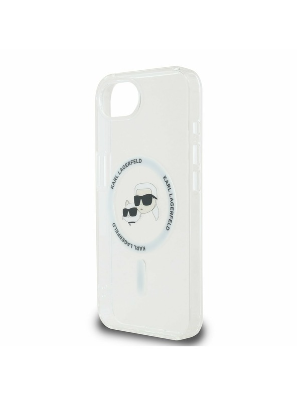 Karl Lagerfeld Karl Lagerfeld IML K&CH Heads Metal Frame MagSafe Zadnji ovoj za iPhone 16e/17e Transparent