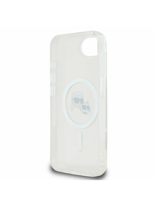 Karl Lagerfeld Karl Lagerfeld IML K&CH Heads Metal Frame MagSafe Zadnji ovoj za iPhone 16e/17e Transparent