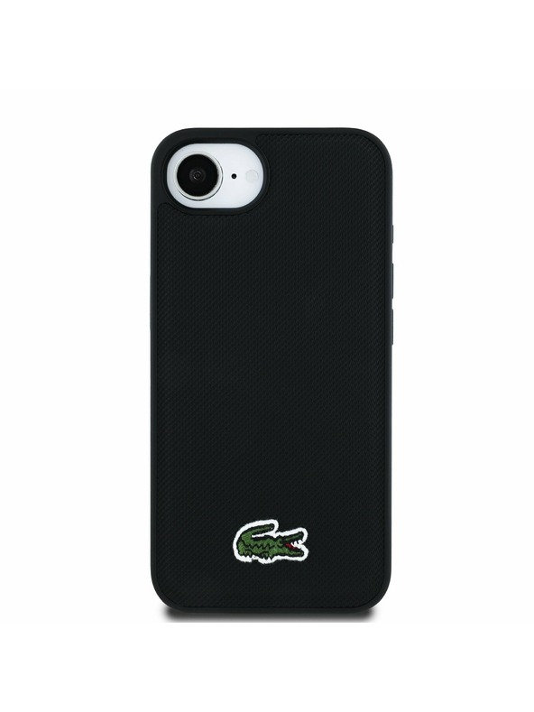 Lacoste Lacoste Iconic Petit Pique Woven Logo MagSafe Zadnji ovoj za iPhone 16e/17e Black