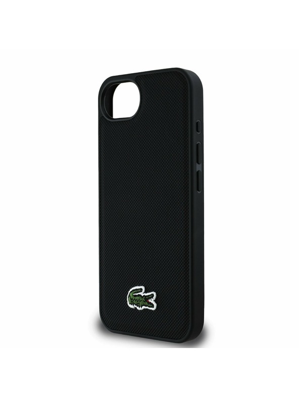 Lacoste Lacoste Iconic Petit Pique Woven Logo MagSafe Zadnji ovoj za iPhone 16e/17e Black
