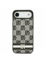 DKNY DKNY PU Leather Checkered Pattern and Stripe Zadnji ovoj za iPhone Air Black