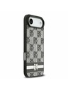 DKNY DKNY PU Leather Checkered Pattern and Stripe Zadnji ovoj za iPhone Air Black
