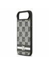 DKNY DKNY PU Leather Checkered Pattern and Stripe Zadnji ovoj za iPhone Air Black