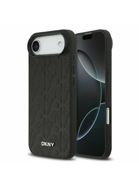 DKNY DKNY PU Leather Grid Pattern Magsafe Zadnji ovoj za iPhone Air Black
