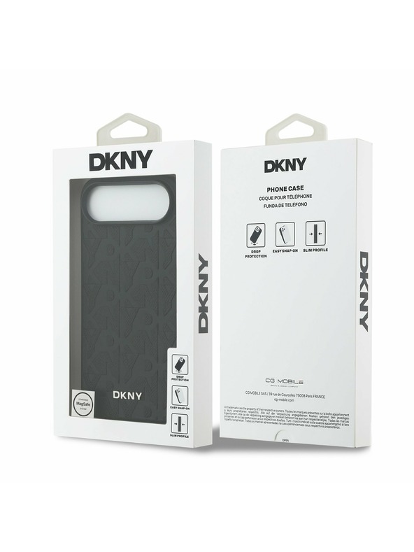 DKNY DKNY PU Leather Grid Pattern Magsafe Zadnji ovoj za iPhone Air Black