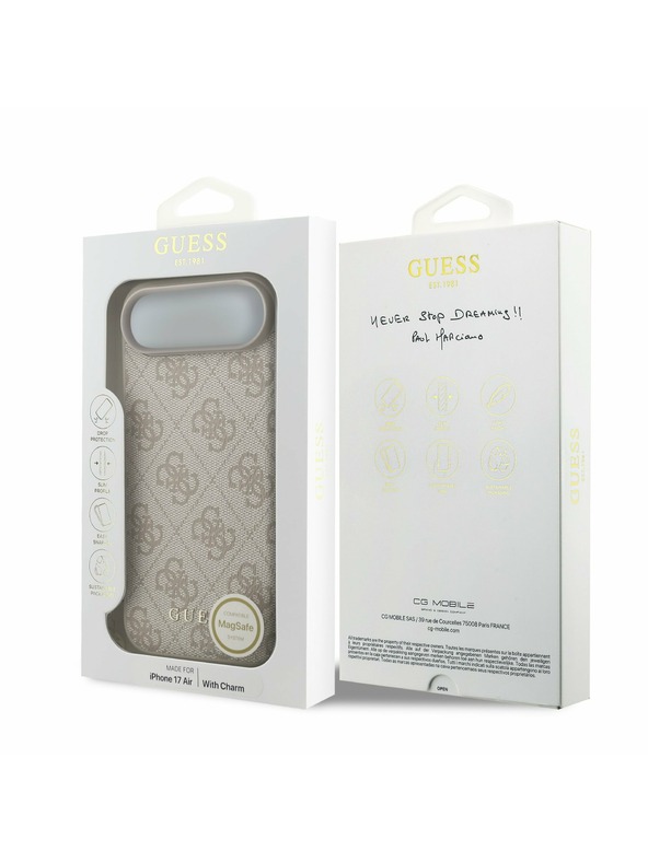 Guess Guess 4G Charm MagSafe Zadnji ovoj za iPhone Air Tone on Tone Pink