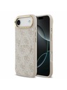 Guess Guess PU Leather 4G Gold Frame MagSafe Zadnji ovoj za iPhone Air Pink
