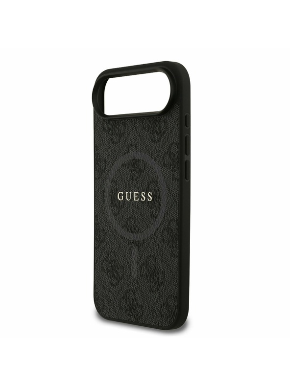 Guess Guess PU Leather 4G Colored Ring MagSafe Zadnji ovoj za iPhone Air Black
