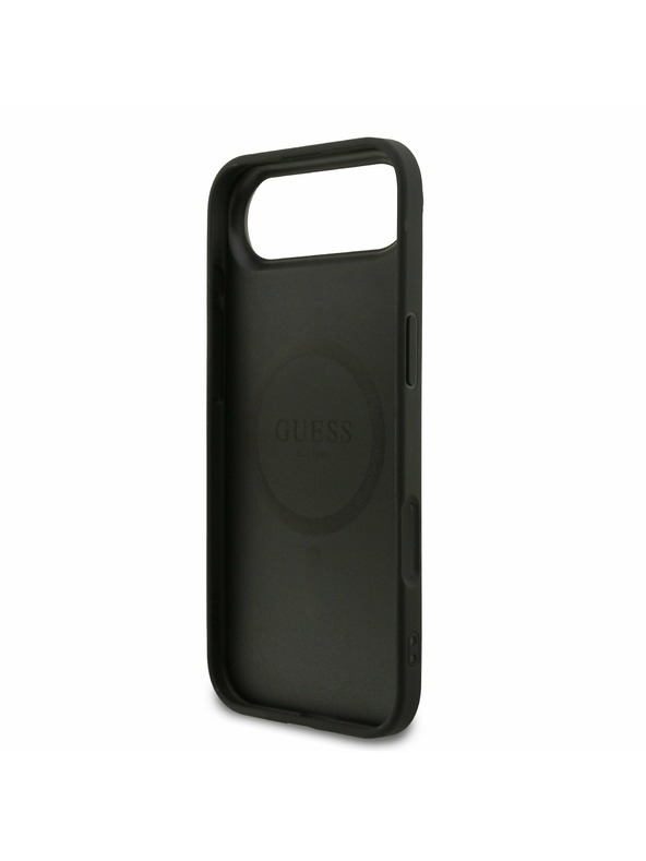Guess Guess PU Leather 4G Colored Ring MagSafe Zadnji ovoj za iPhone Air Black