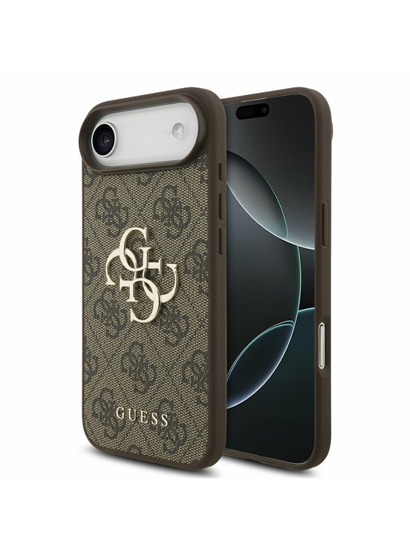 Guess Guess PU 4G Metal Logo Zadnji ovoj za iPhone Air Brown