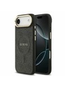 Guess Guess PU Leather 4G Gold Frame MagSafe Zadnji ovoj za iPhone Air Black