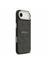 Guess Guess PU Leather 4G Gold Frame MagSafe Zadnji ovoj za iPhone Air Black