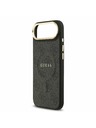 Guess Guess PU Leather 4G Gold Frame MagSafe Zadnji ovoj za iPhone Air Black