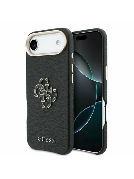 Guess Guess PU Resin Logo Zadnji ovoj za iPhone Air Black