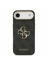 Guess Guess PU Leather 4G Metal Logo Gold Frame Zadnji ovoj za iPhone Air Black