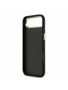 Guess Guess PU Leather 4G Metal Logo Gold Frame Zadnji ovoj za iPhone Air Black